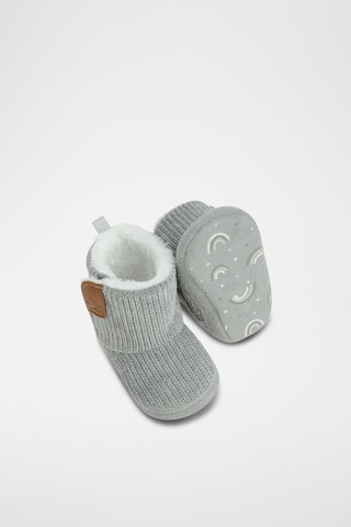 Chaussons fourrés - Gris clair