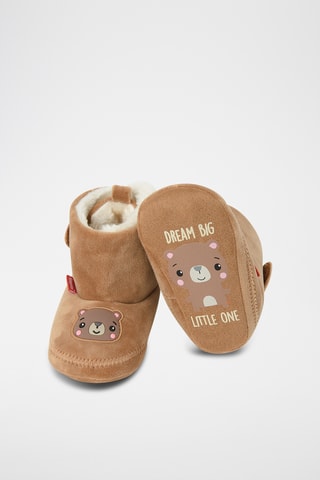 Chaussons fourrés - Marron