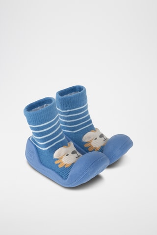 Chaussons-chaussettes - Bleu foncé