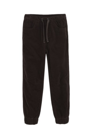 Velours Joggingbroek - Donkerbruin