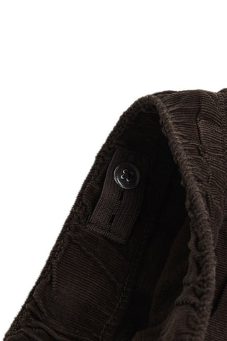 Velours Joggingbroek - Donkerbruin