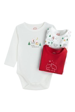 3 Rompertjes - Rood en Wit
