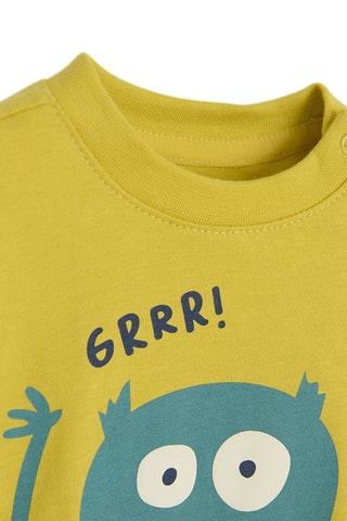 T-shirt - Mosterdgeel