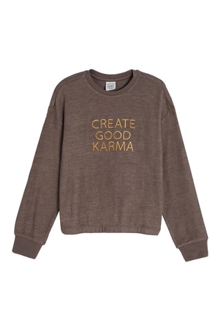 Sweater - Gemêleerd Bruin