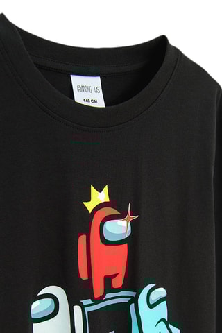 T-shirt Among Us - Zwart