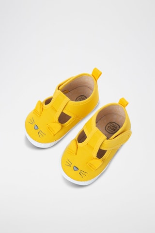 Chaussons à oreilles Jaune