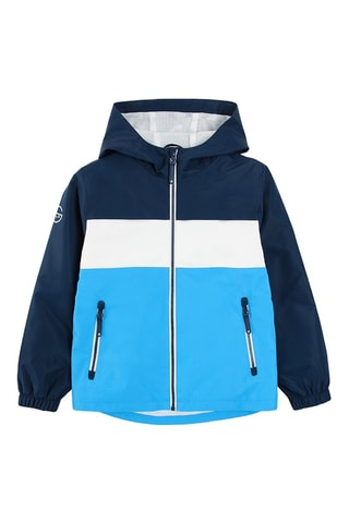 Jasje met Capuchon Marineblauw en Wit