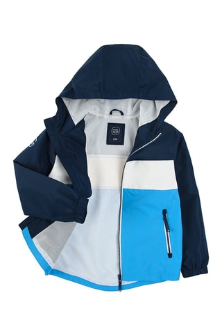 Jasje met Capuchon Marineblauw en Wit