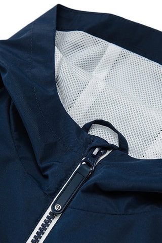 Jasje met Capuchon Marineblauw en Wit