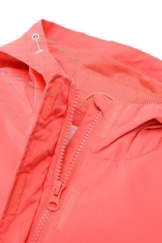Parka met Capuchon Koraalrood