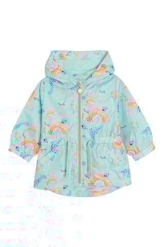 Parka met Capuchon Turquoise