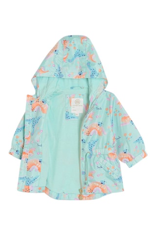 Parka met Capuchon Turquoise