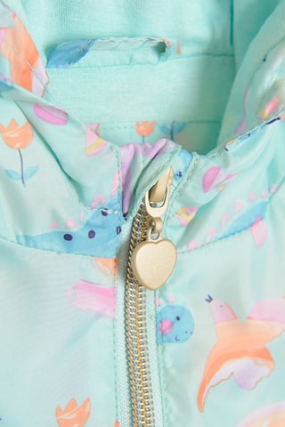 Parka met Capuchon Turquoise