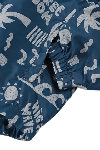 Jasje met Capuchon Marineblauw en Lichtgrijs