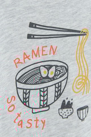 T-shirt Gemêleerd Grijs