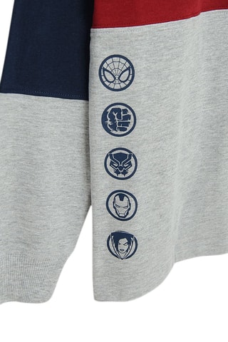 T-shirt Man Avengers Marvel - Gemêleerd Lichtgrijs