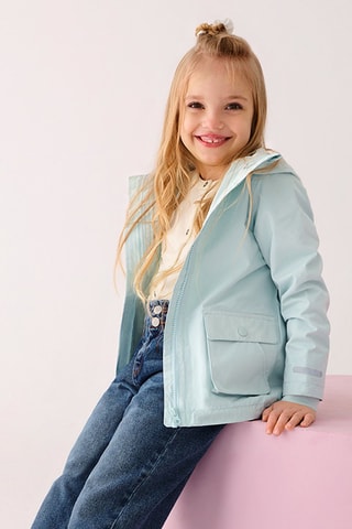 Parka met Capuchon Hemelsblauw