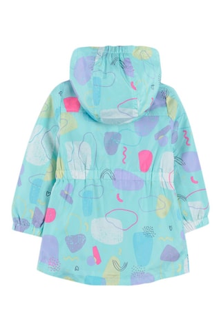 Parka met Capuchon Turquoise
