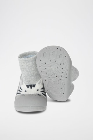 Chaussons-chaussettes - Gris