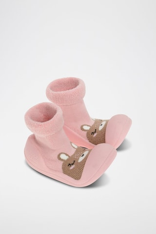 Chaussons-chaussettes - Rose