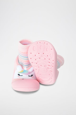 Chaussons-chaussettes - Rose