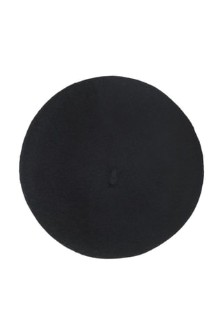 Béret en laine Noir
