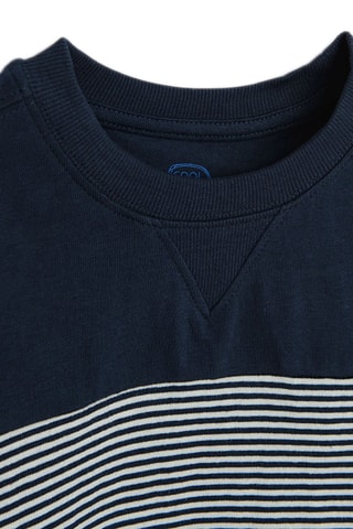 Sweater - Blauw en ecru