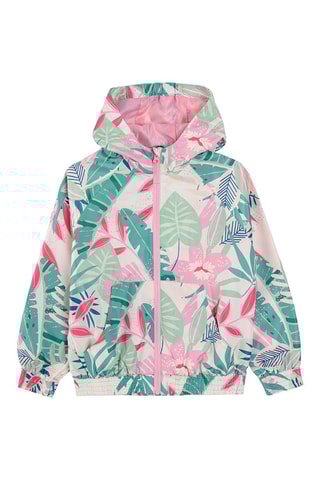 Sweater met Capuchon Wit en Turquoise