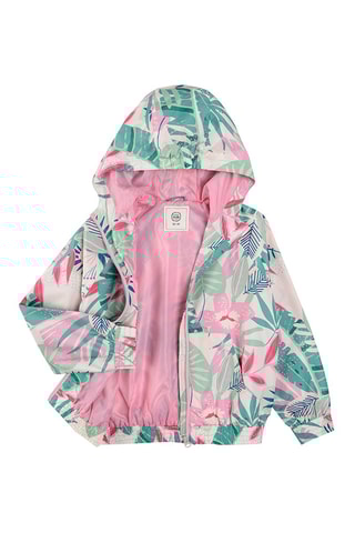 Sweater met Capuchon Wit en Turquoise