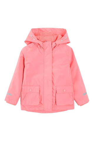 Parka met Capuchon Koraalrood
