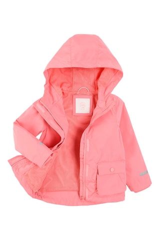 Parka met Capuchon Koraalrood