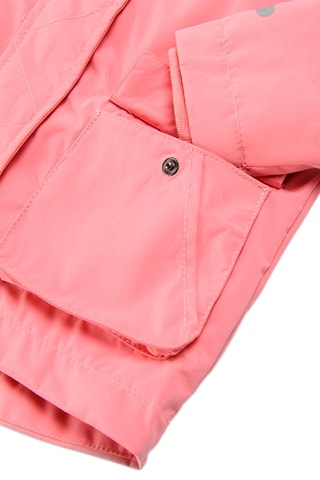 Parka met Capuchon Koraalrood