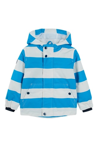 Jasje met Capuchon Wit en Turquoise