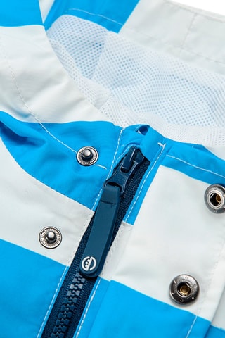 Jasje met Capuchon Wit en Turquoise