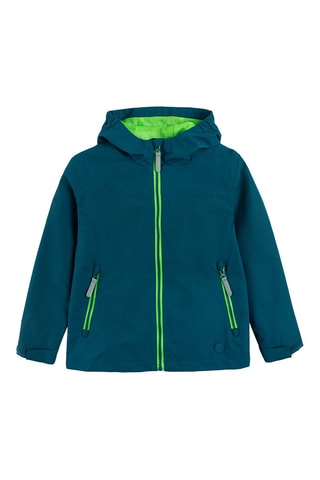 Parka met Capuchon Pauwblauw