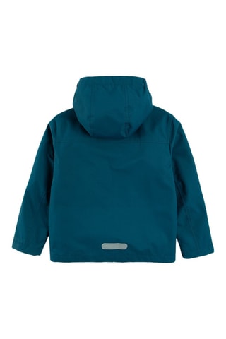 Parka met Capuchon Pauwblauw