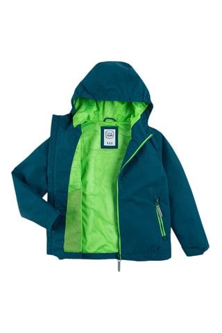 Parka met Capuchon Pauwblauw