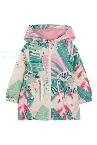 Jasje met Capuchon - Beige en groen