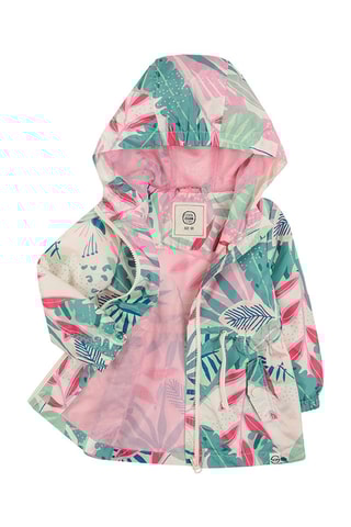 Jasje met Capuchon - Beige en groen