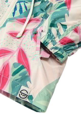Jasje met Capuchon - Beige en groen