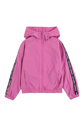 Windjack met Capuchon Fuchsia