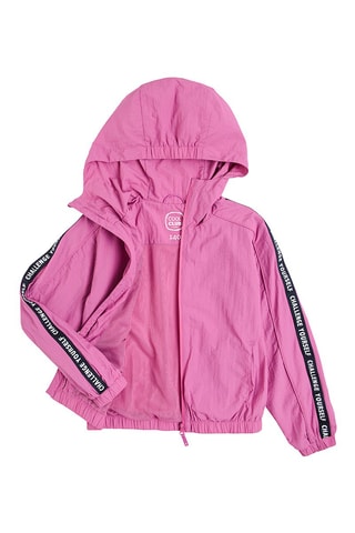 Windjack met Capuchon Fuchsia