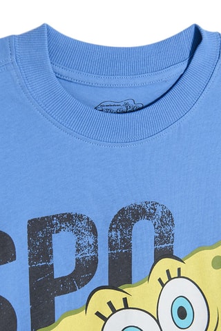 T-shirt SpongeBob Lichtblauw