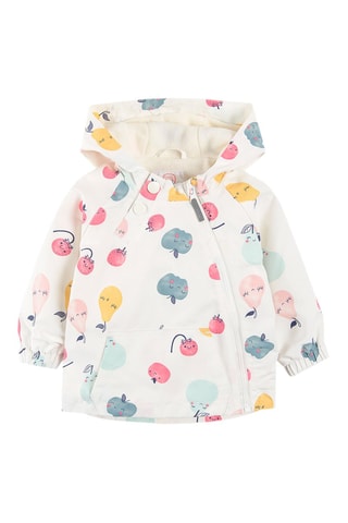 Parka met Capuchon Ecru