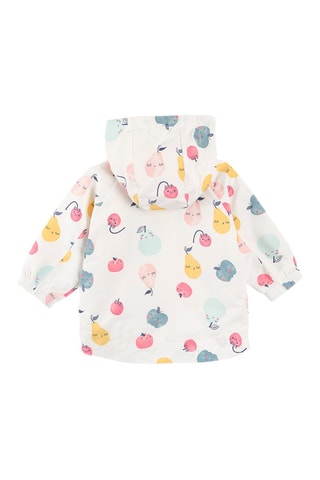 Parka met Capuchon Ecru