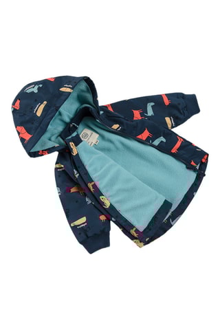 Jasje met Capuchon Marineblauw en Rood