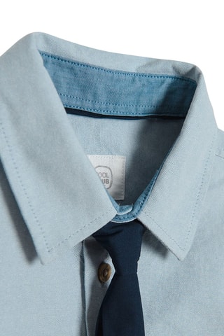 Overhemd en Stropdas Blauw
