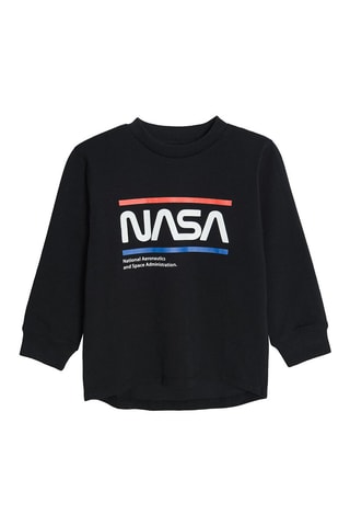 T-shirt NASA Zwart