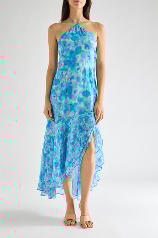 Lange Jurk Gretha - Blauw