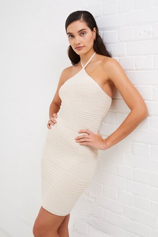 Robe fourreau Nellis - Ecru